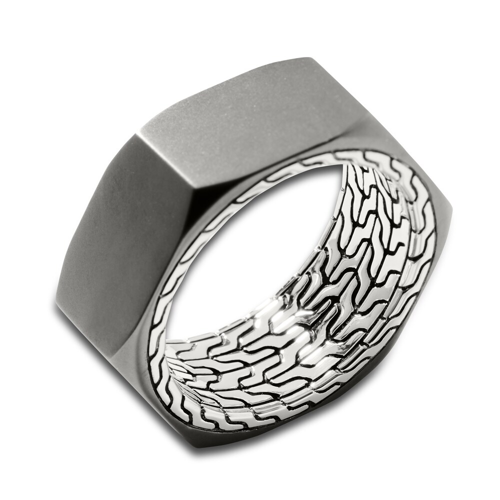 John Hardy Men's Industrial Ring Sterling Silver hjU9eEpK