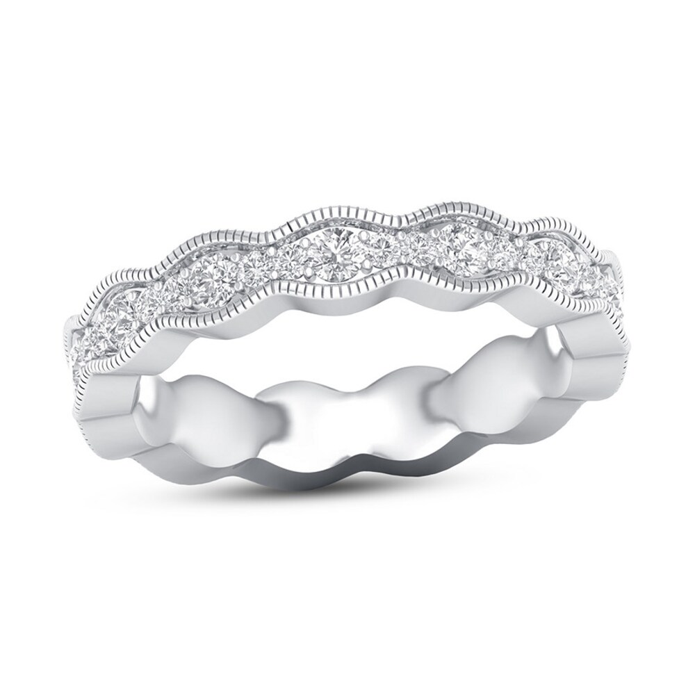 Diamond Eternity Band 3/4 ct tw Round 14K White Gold hlMgWaUs