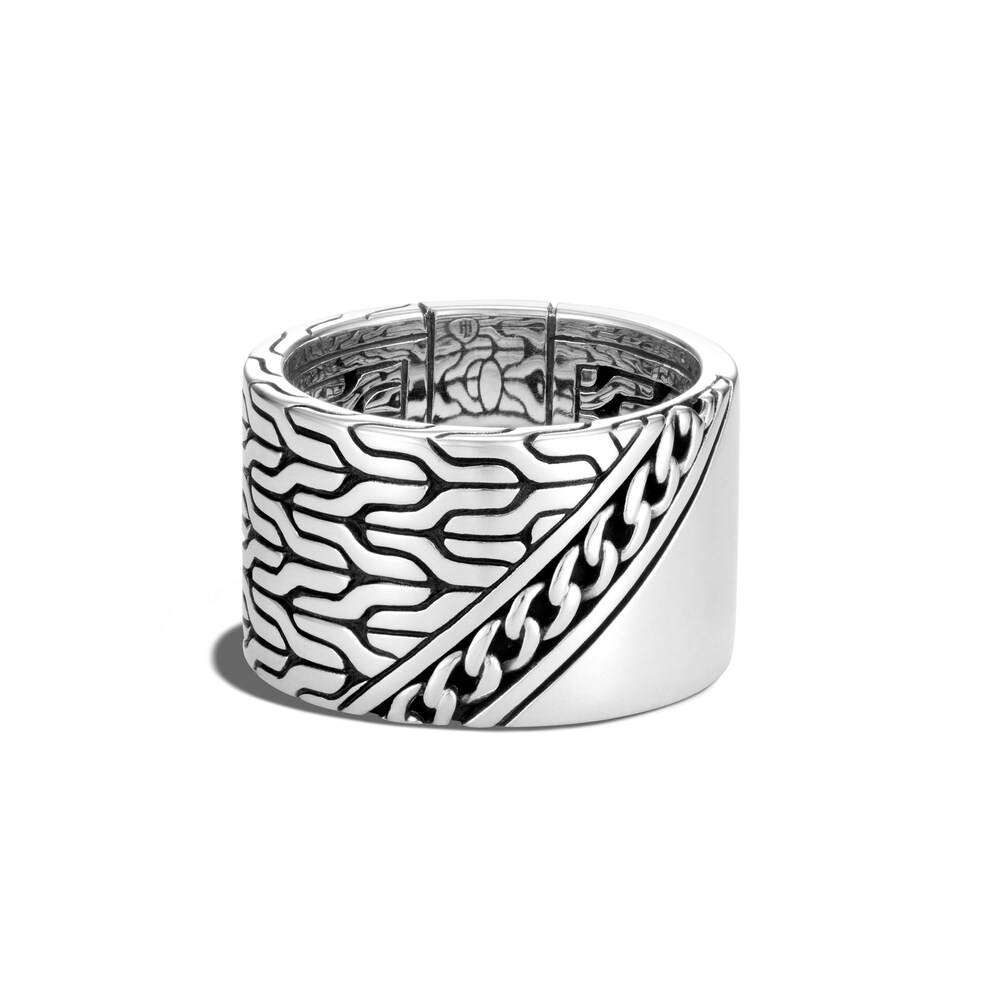 John Hardy Classic Motif Band Ring Sterling Silver hzZlUFTB