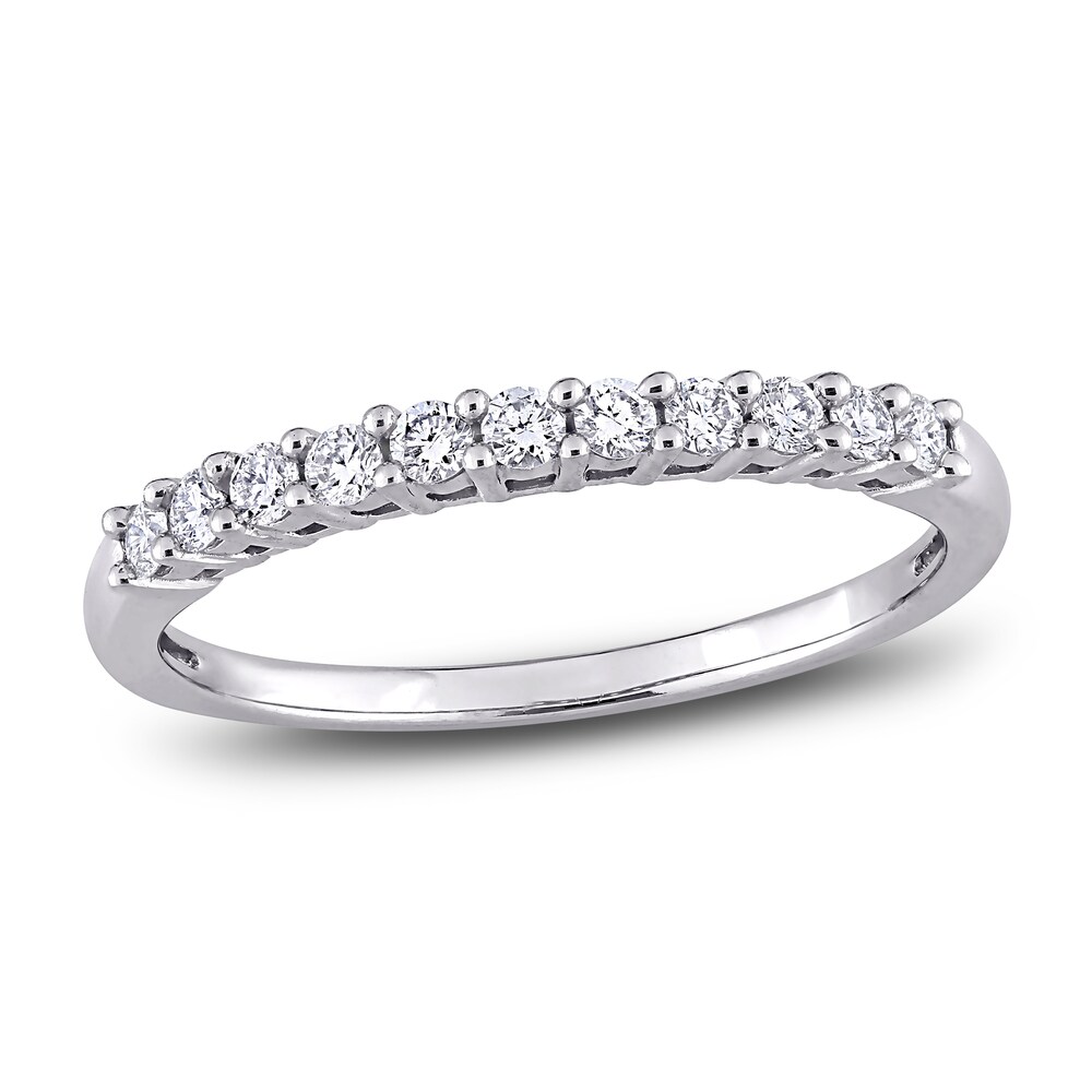 Diamond Anniversary Band 1/3 ct tw Round 14K White Gold hzlctnL9