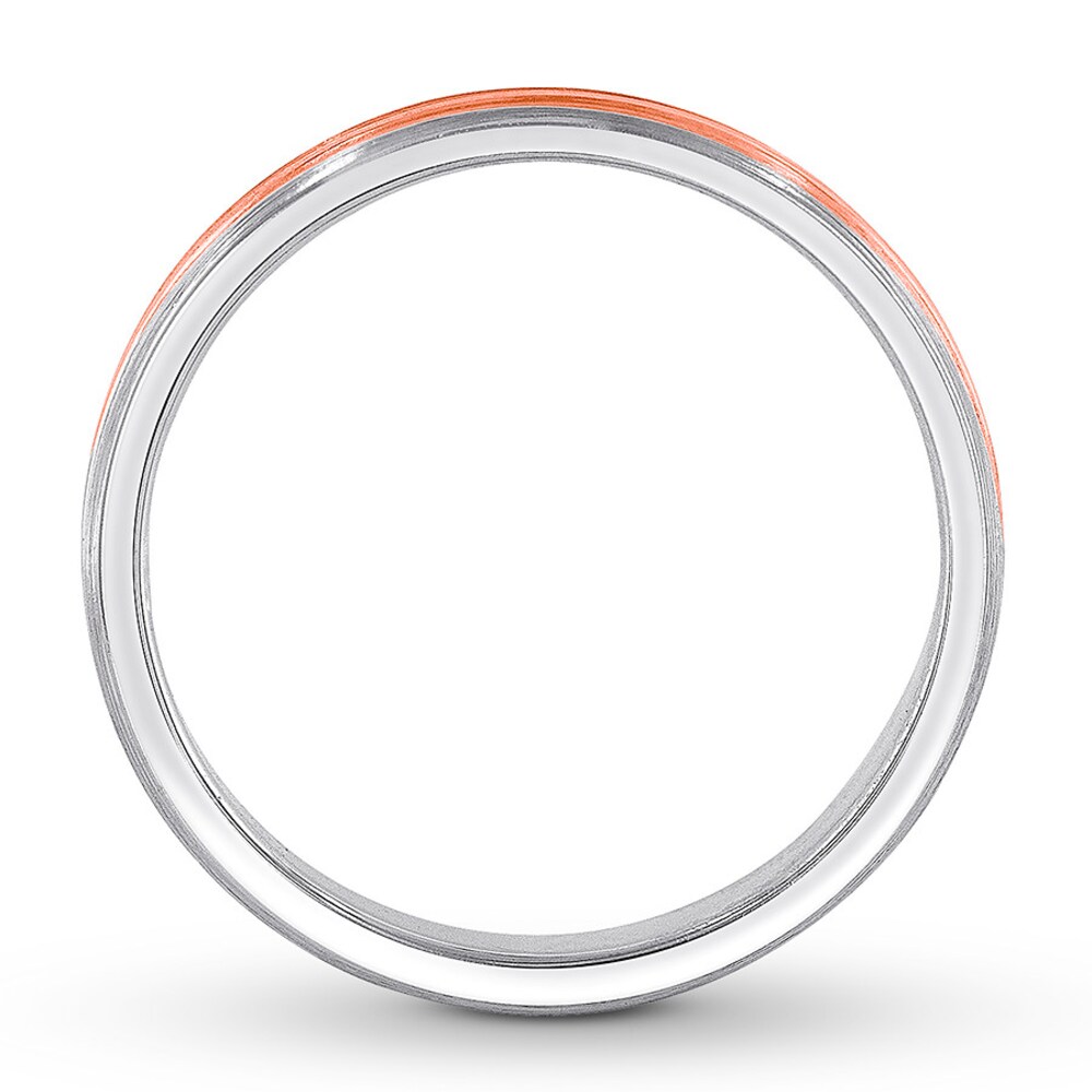Wedding Band 14K Two-Tone Gold 4.5mm i00Aoynz