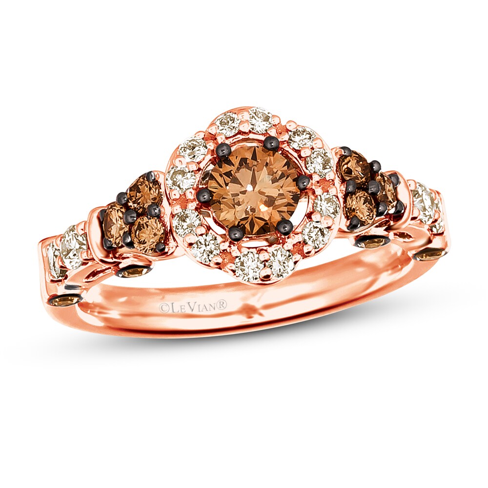 Le Vian Chocolate Diamond Ring 1 ct tw 14K Strawberry Gold i0gjRksm