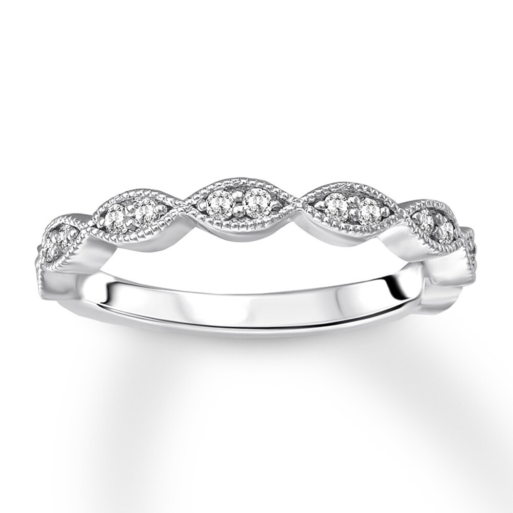 Diamond Anniversary Band 1/5 carat tw Round-cut 14K White Gold i5ioMfwX