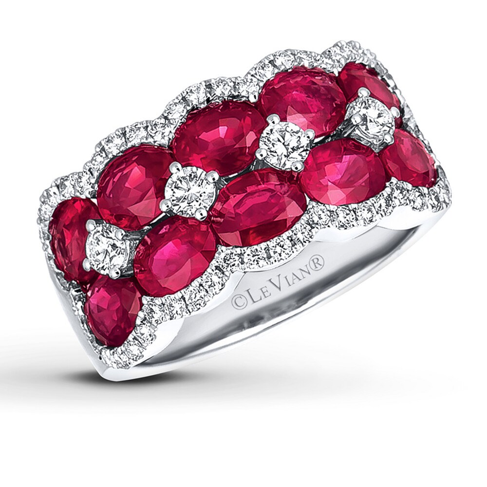 Le Vian Natural Ruby Ring 5/8 ct tw Diamonds 14K Vanilla Gold i9rR5oIY