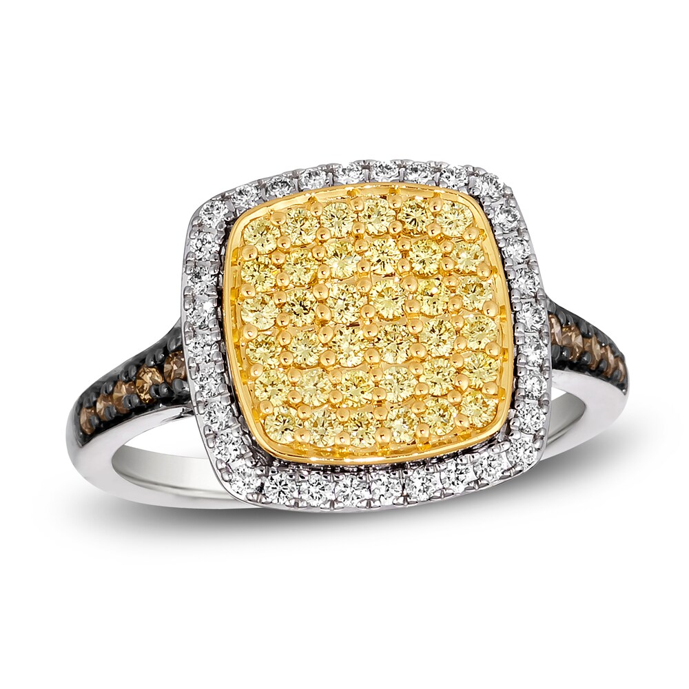 Le Vian Sunny Yellow Diamond Ring 5/8 ct tw Round 14K Two-Tone Gold iNzkIMYk
