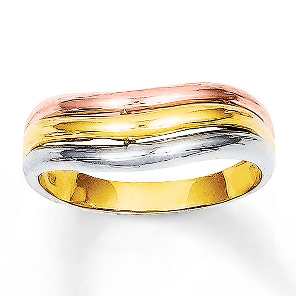 Women's Trio Band 14K Tri-Color Gold ifKfozIc