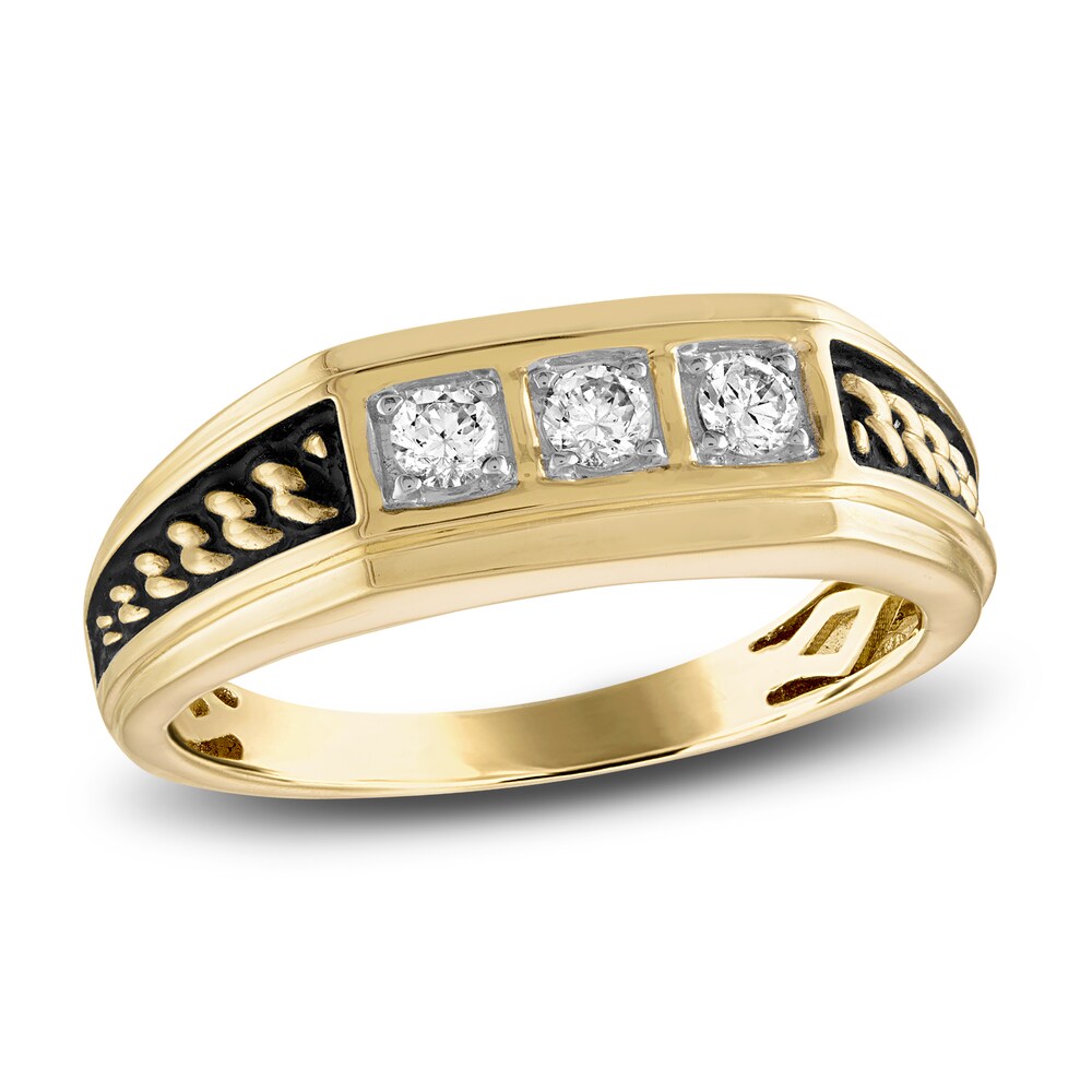 1933 by Esquire Diamond Ring 1/3 ct tw Round 10K Yellow Gold ixisN4Va