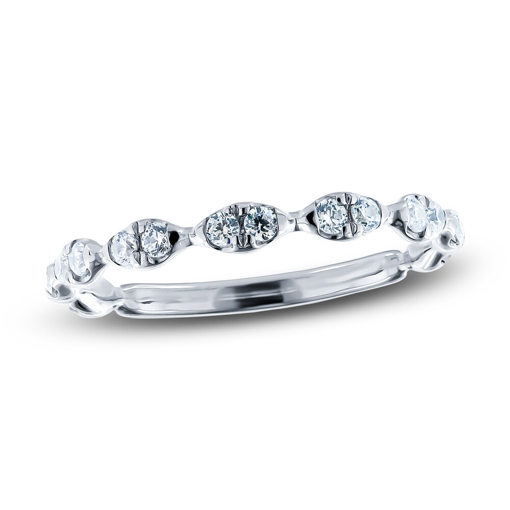 Diamond Anniversary Ring 3/8 ct tw Round 14K White Gold j2cdSvls
