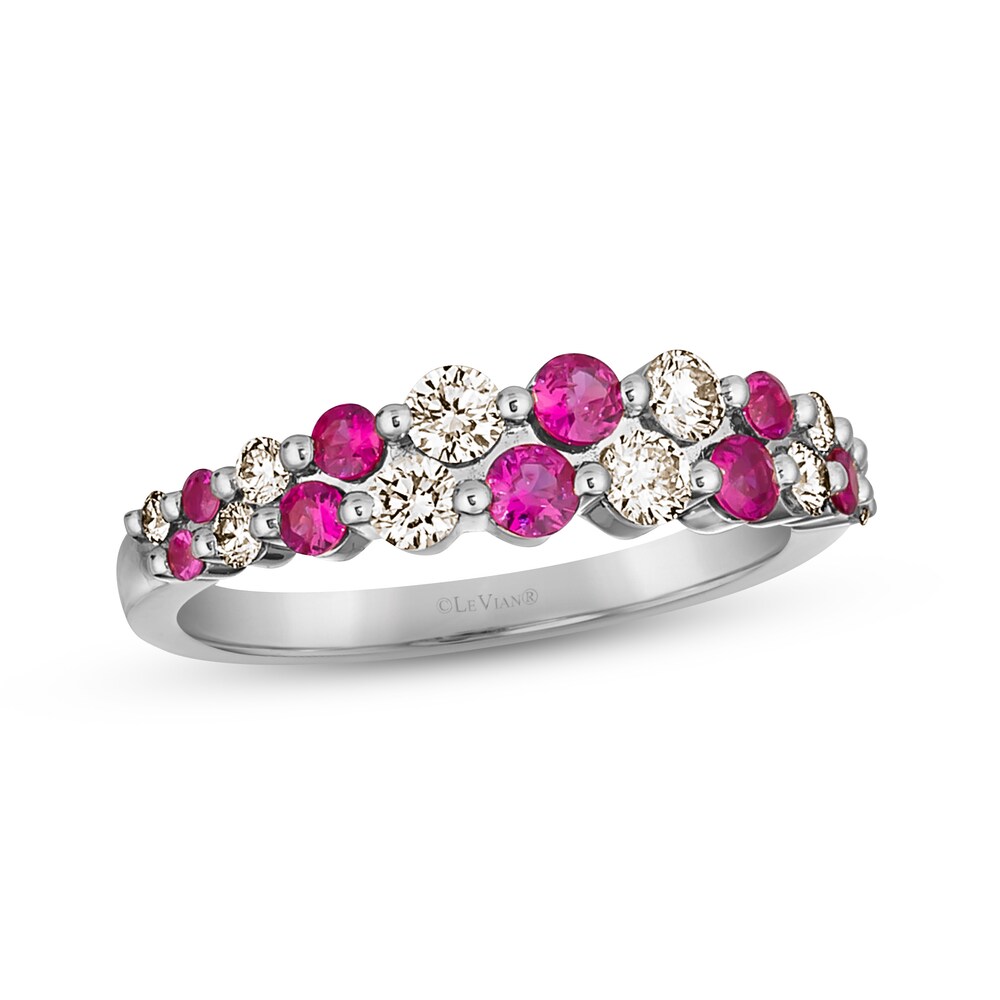 Le Vian Natural Ruby Ring 1/2 ct tw Diamonds 14K Vanilla Gold jKojsTlJ