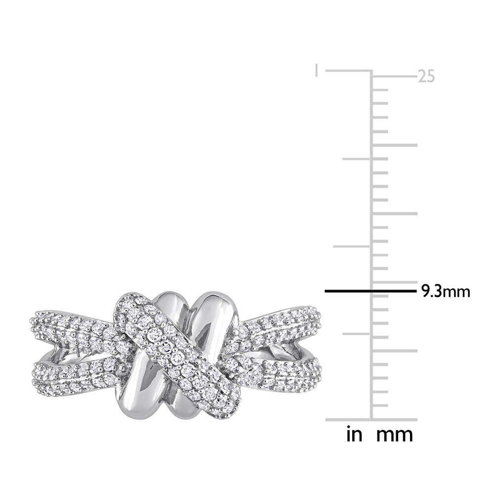 Diamond Knot Ring 1/2 ct tw Round 14K White Gold jP2c8s2v