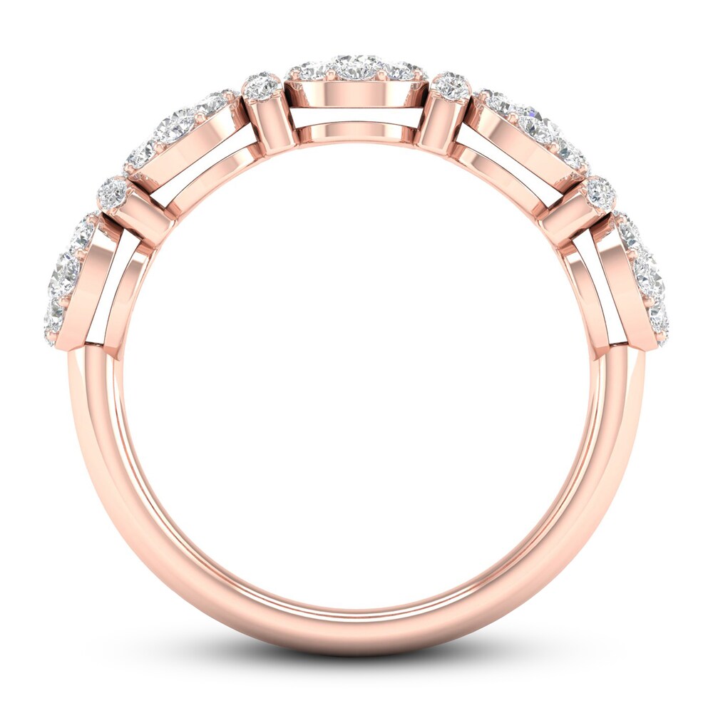 Diamond Anniversary Ring 3/4 ct tw 10K Rose Gold jXSJU9uT