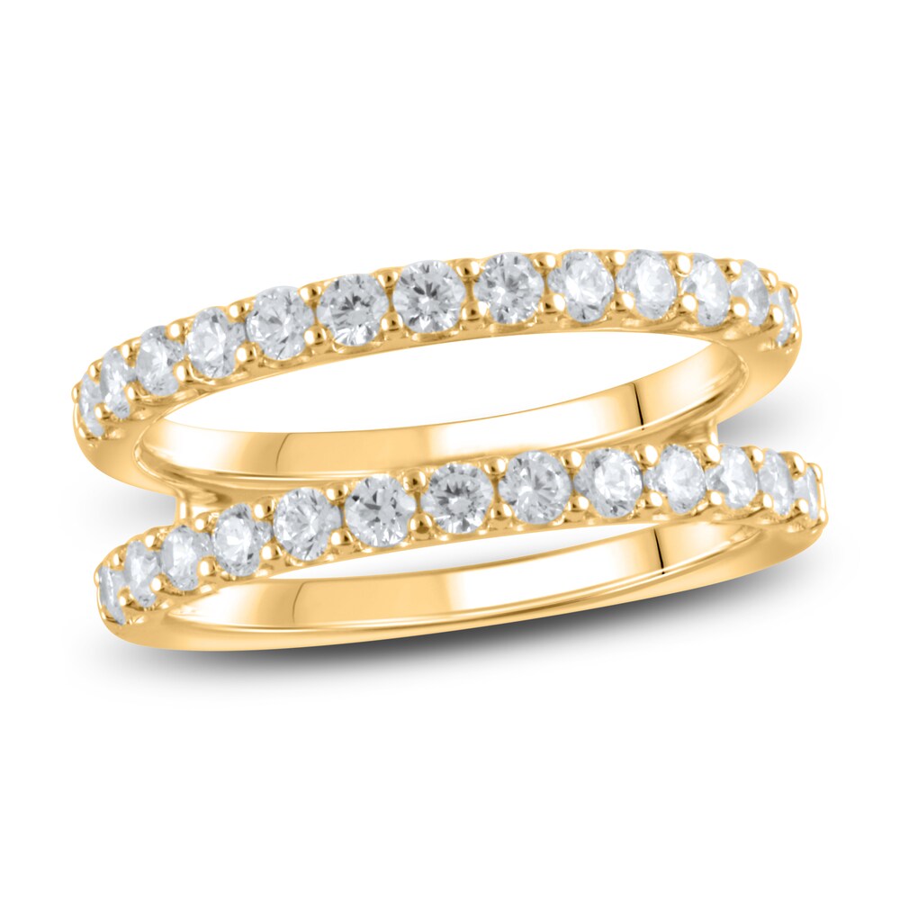 Lab-Created Diamond Enhancer Band 1 ct tw Round 14K Yellow Gold jmBZhdoX