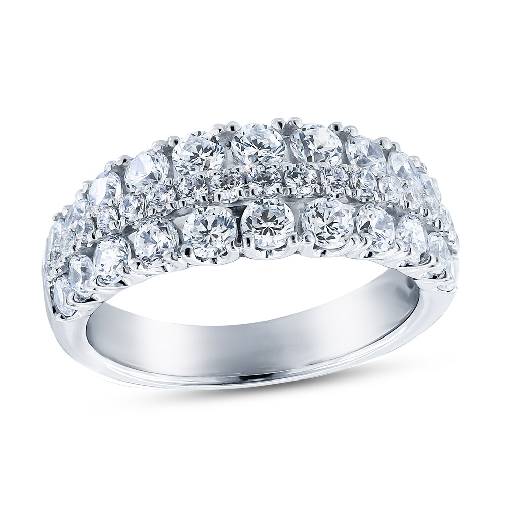 Diamond Anniversary Band 1-3/4 ct tw Round 14K White Gold kNHh3e1C