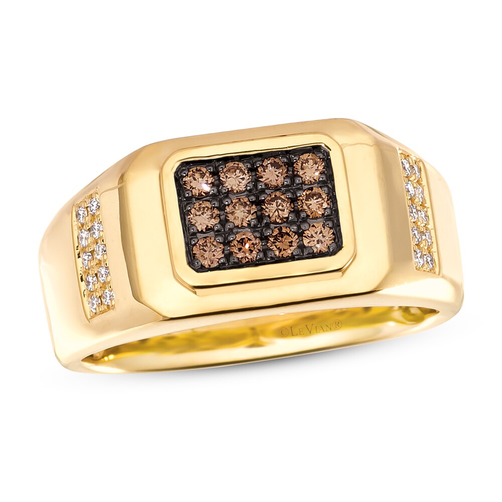 Le Vian Diamond Ring 1/6 ct tw Round 14K Honey Gold kbd4B0dD