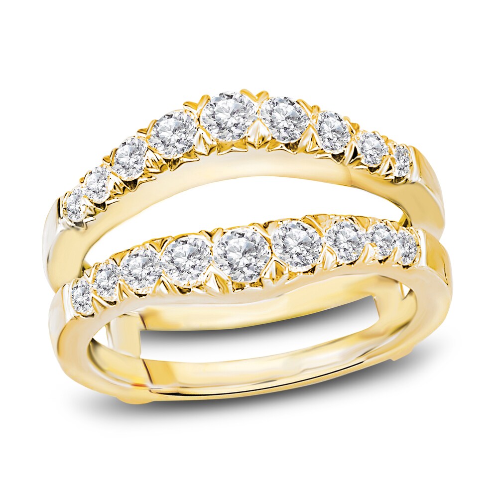 Diamond Enhancer Ring 1 ct tw Round 14K Yellow Gold khCMczDR