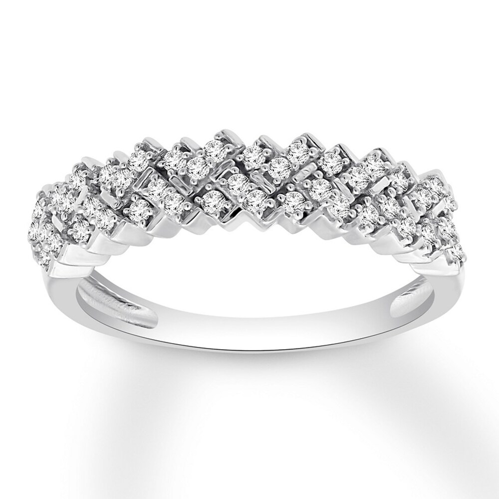 Diamond Ring 1/4 ct tw Round 14K White Gold l2YaVqG8