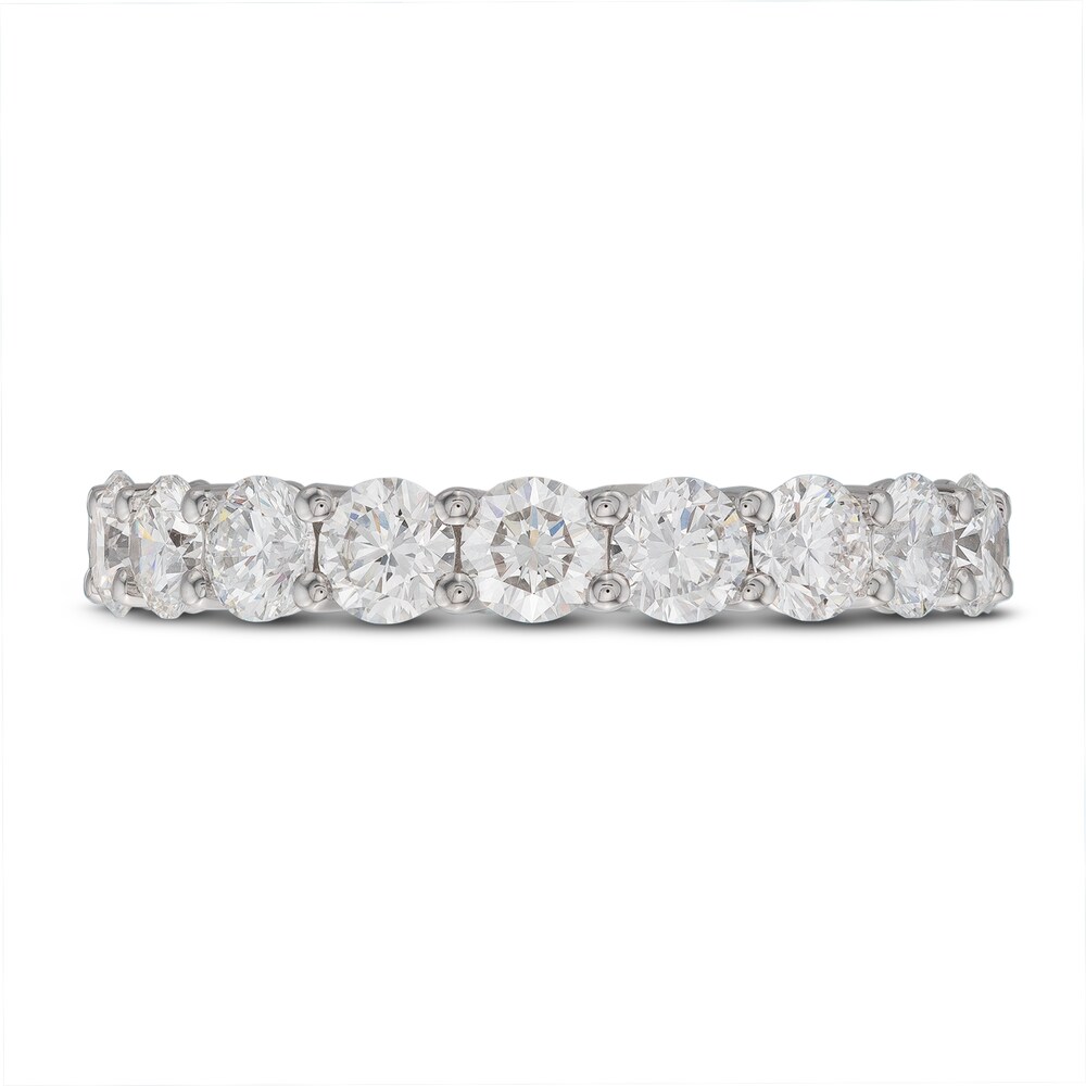 Lab-Created Diamond Eternity Band 3 ct tw Round 14K White Gold l9WVnrIm