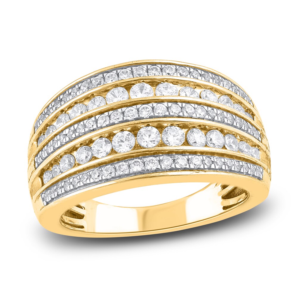 Diamond Anniversary Band 1 ct tw Round 14K Yellow Gold lOm1Lb3w