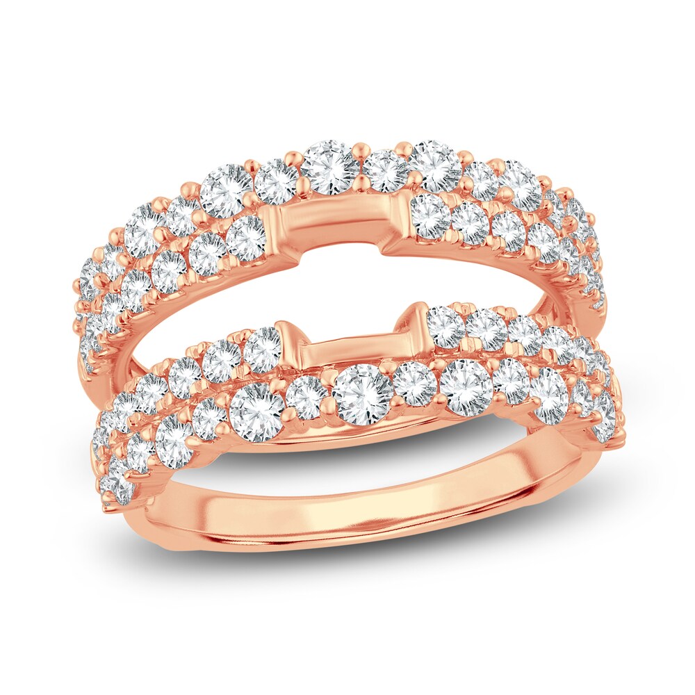 Lab-Created Diamond Enhancer Band 1-1/2 ct tw Round 14K Rose Gold loikoLZs