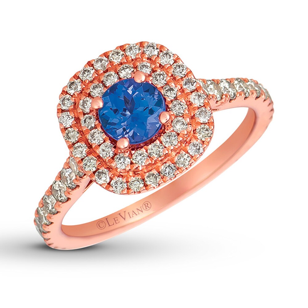Le Vian Tanzanite Ring 7/8 ct tw Diamonds 14K Strawberry Gold lyrMEkpc