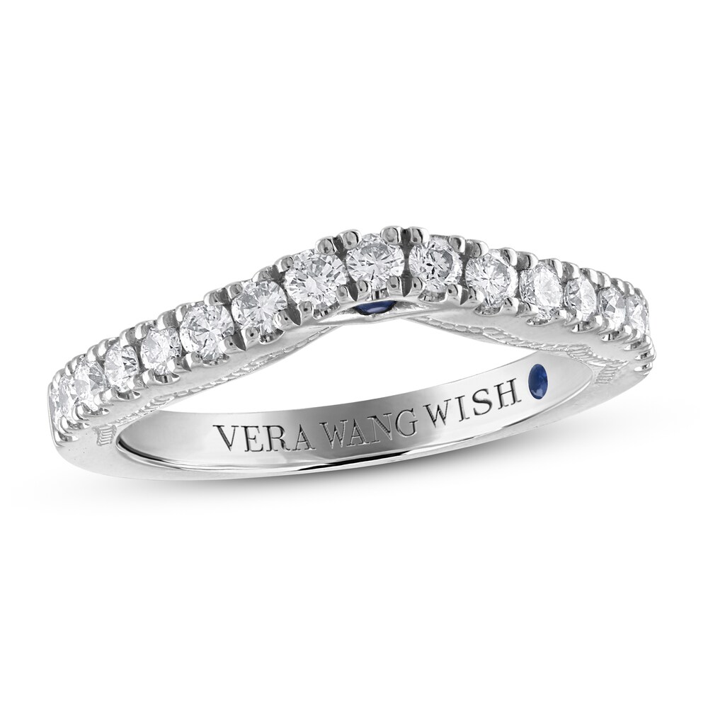 Vera Wang WISH Diamond Wedding Band 1/2 ct tw Round Platinum m5TxTCjK