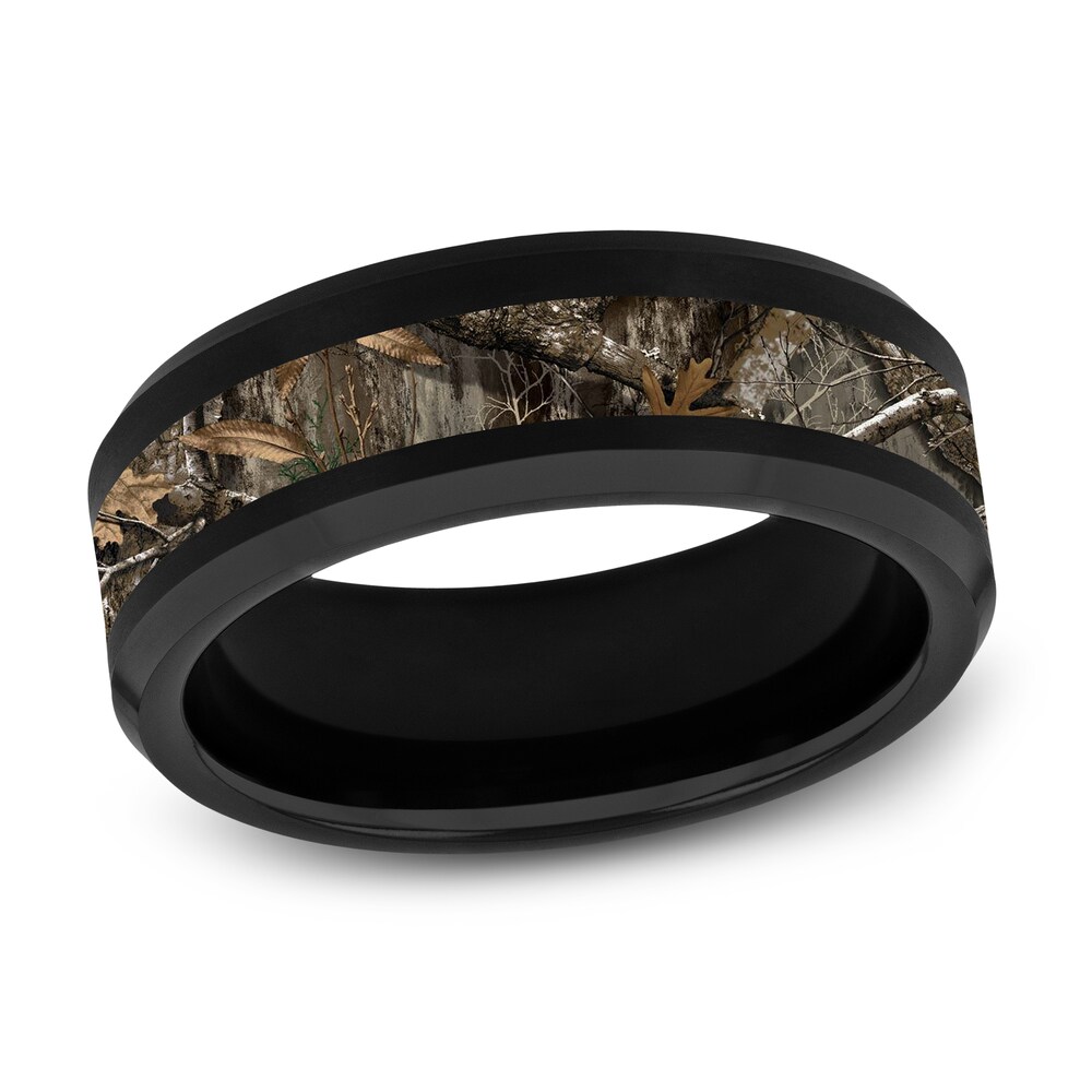 Camo Wedding Band Black Tungsten 8mm mJwTJP3k