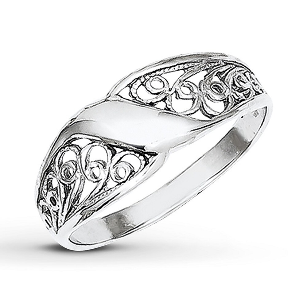 Filigree Ring 14K White Gold nCzSKCbB