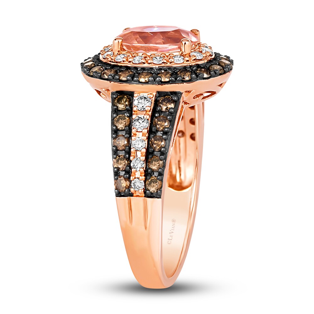 Le Vian Natural Morganite Ring 7/8 ct tw Diamonds 14K Strawberry Gold nDg4mT2L