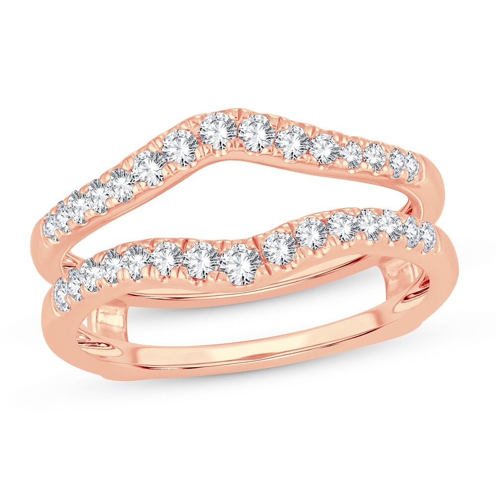 Diamond Enhancer Ring 1/2 ct tw Round 14K Rose Gold nG0vKlab