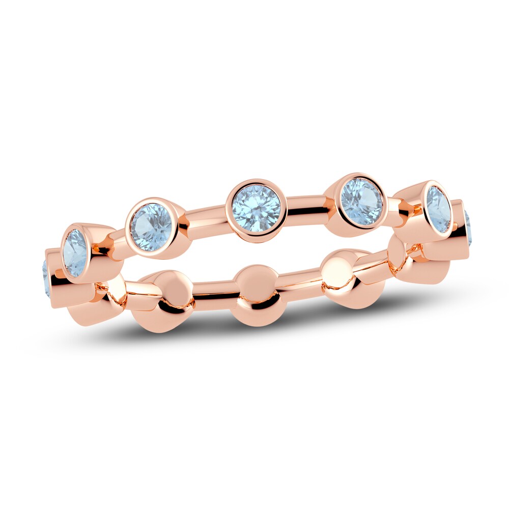 Juliette Maison Natural Aquamarine Ring 10K Rose Gold nJwnX5Dw