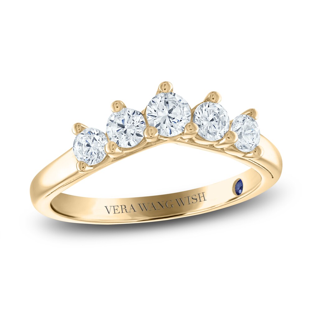 Vera Wang WISH Diamond Wedding Band 3/4 ct tw Round 14K Yellow Gold nKwopxu9