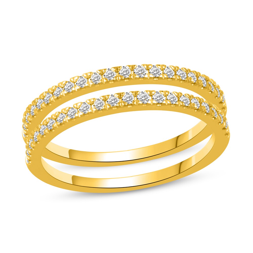 Diamond Double Wedding Band Set 1/4 ct tw 14K Yellow Gold nPhhlfZE