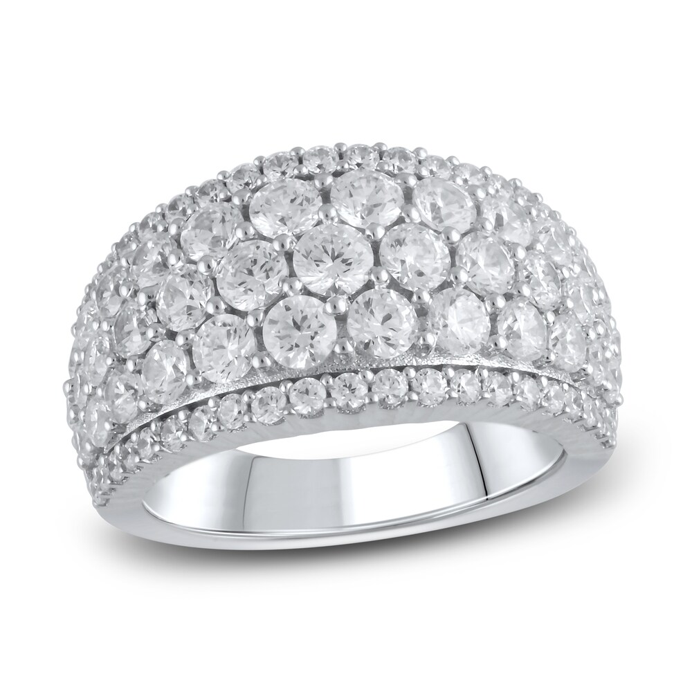 Lab-Created Diamond Anniversary Band 3 ct tw Round 14K White Gold niKlSqOk