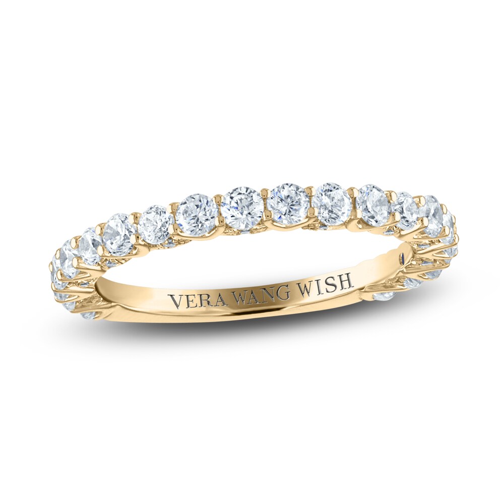 Vera Wang WISH Diamond Anniversary Ring 1 ct tw Round 18K Yellow Gold nmQNTx6J
