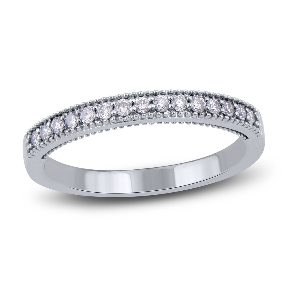 Diamond Wedding Band 1/4 ct tw Round 14K White Gold o1NGjxB1