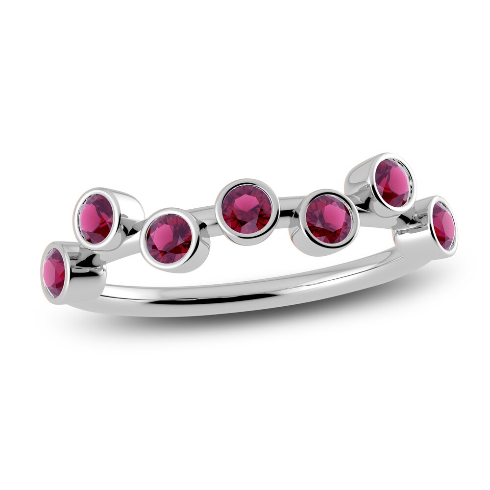 Juliette Maison Natural Rhodolite Garnet Ring 10K White Gold omhBsn3B