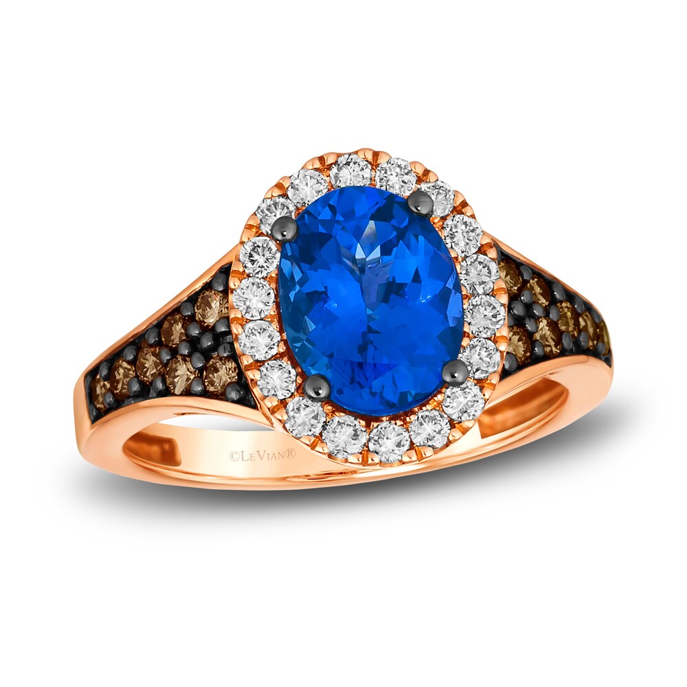 Le Vian Natural Tanzanite Ring 1/2 ct tw Diamonds 14K Strawberry Gold owvpjRhd [owvpjRhd]