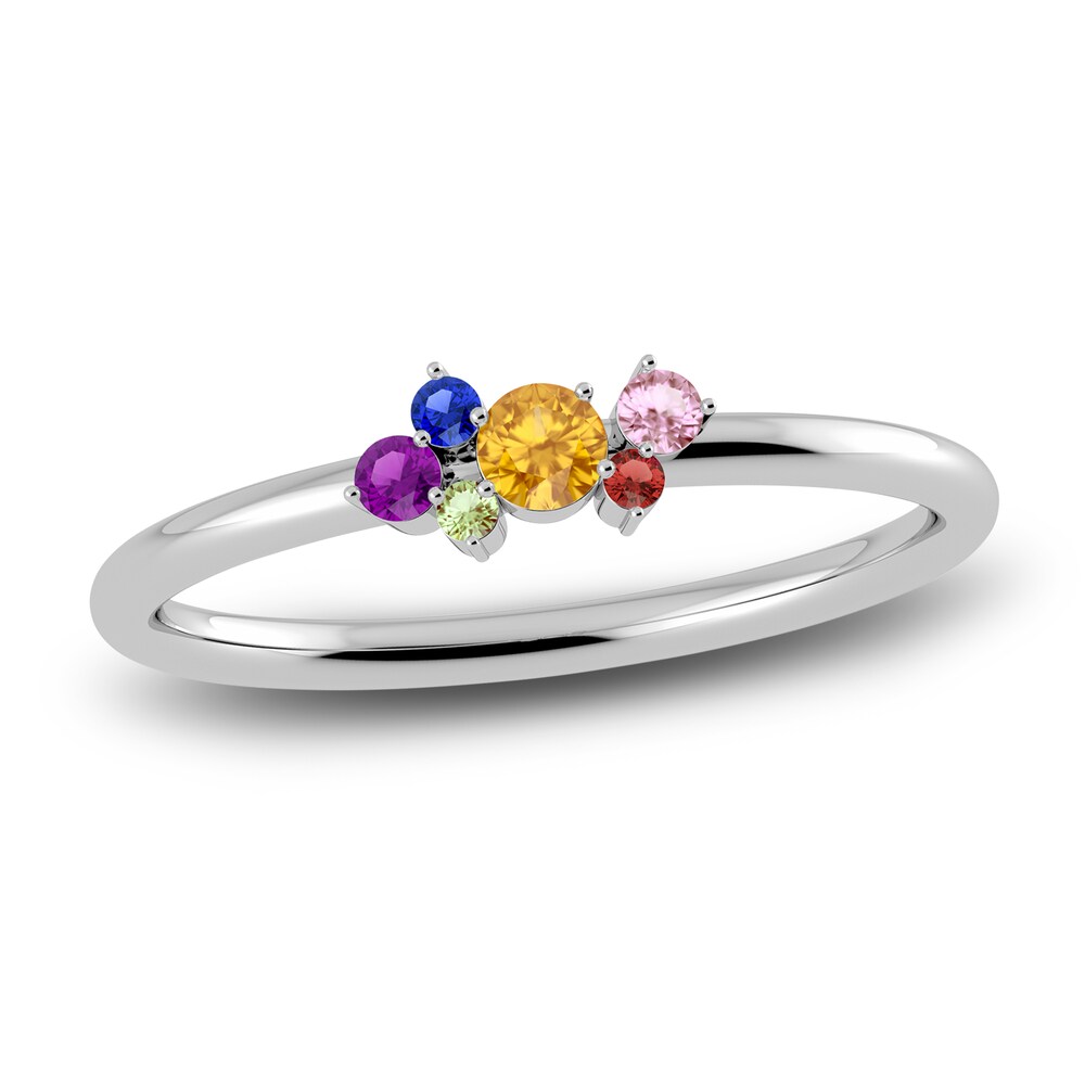 Juliette Maison Natural Multi-Gemstone Constellation Ring 10K White Gold pKNdjC9I