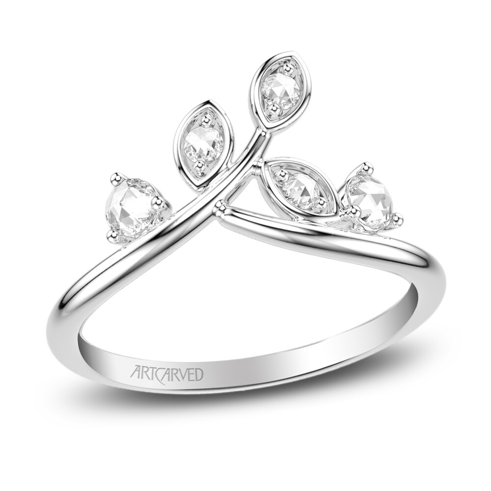 ArtCarved Rose-Cut Diamond Anniversary Band 1/5 ct tw 14K White Gold pPEgiH9s