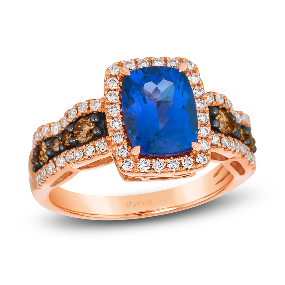 Le Vian Natural Tanzanite Ring 3/4 ct tw Diamonds 14K Strawberry Gold pfOkCwA7
