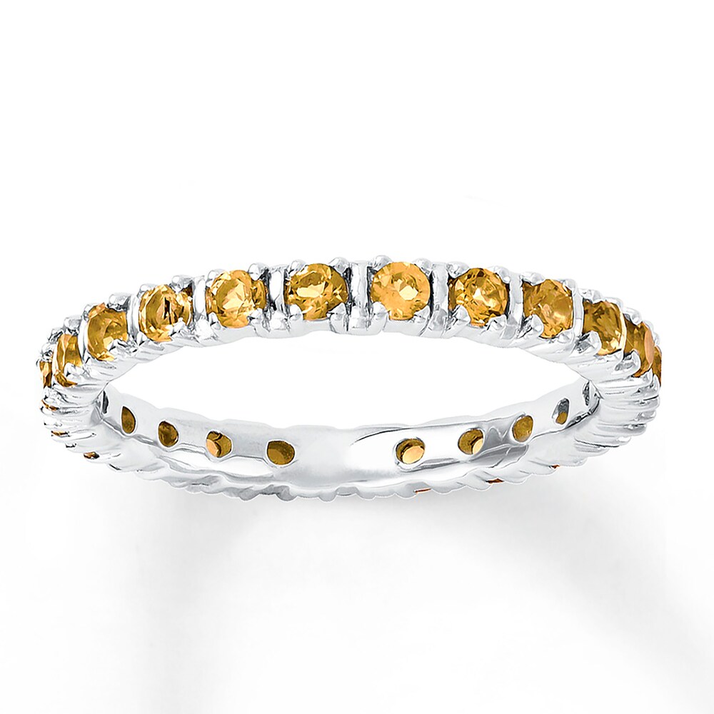 Stackable Ring Citrines Sterling Silver pn4DHkJU