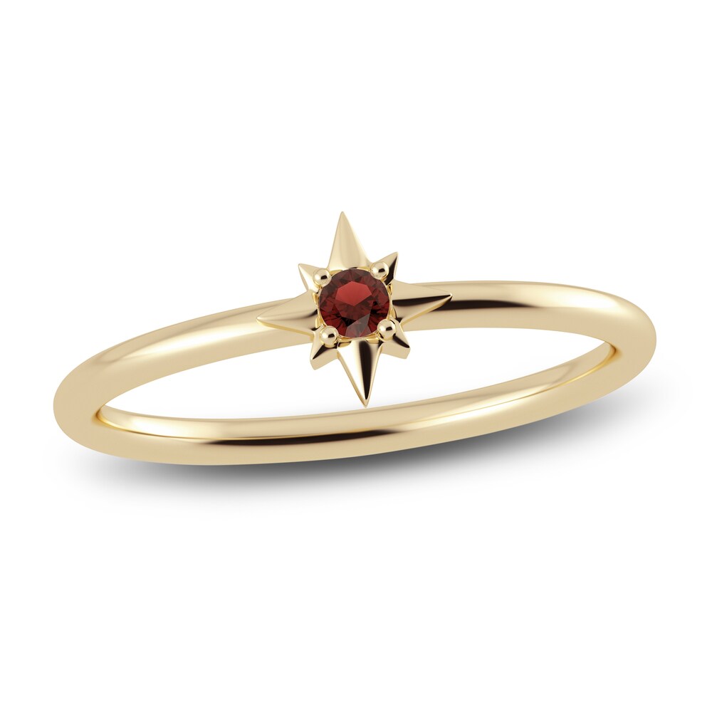 Juliette Maison Natural Garnet Starburst Ring 10K Yellow Gold po9GGpsr