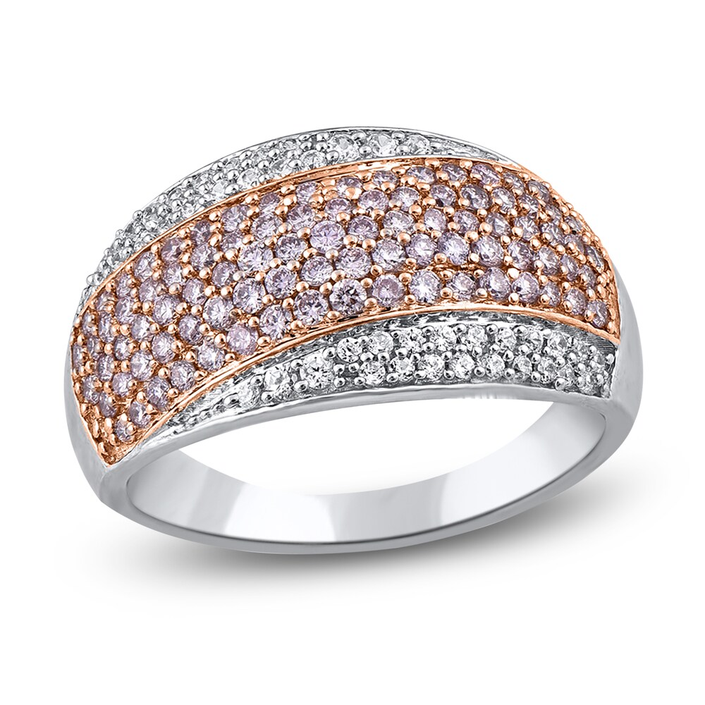 Diamond Anniversary Band 1 ct tw Round 14K Two-Tone Gold q0HzOZdJ