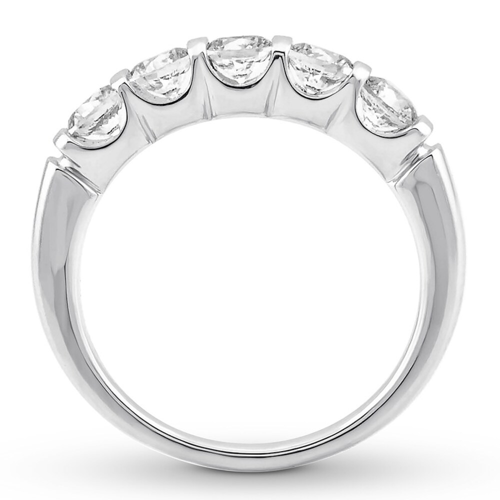 Diamond Anniversary Ring 1 carat tw Round 14K White Gold q3GnlrdZ