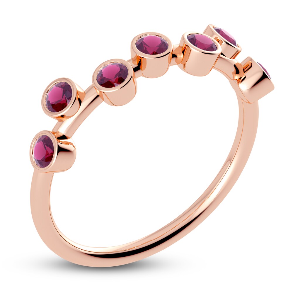 Juliette Maison Natural Rhodolite Garnet Ring 10K Rose Gold q3xeHyH4