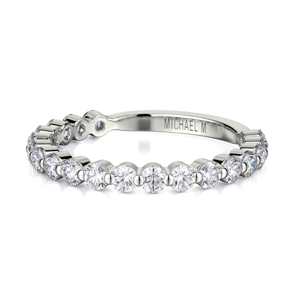 Michael M Diamond Anniversary Band 3/4 ct tw Round 18K White Gold qTmi8vGX