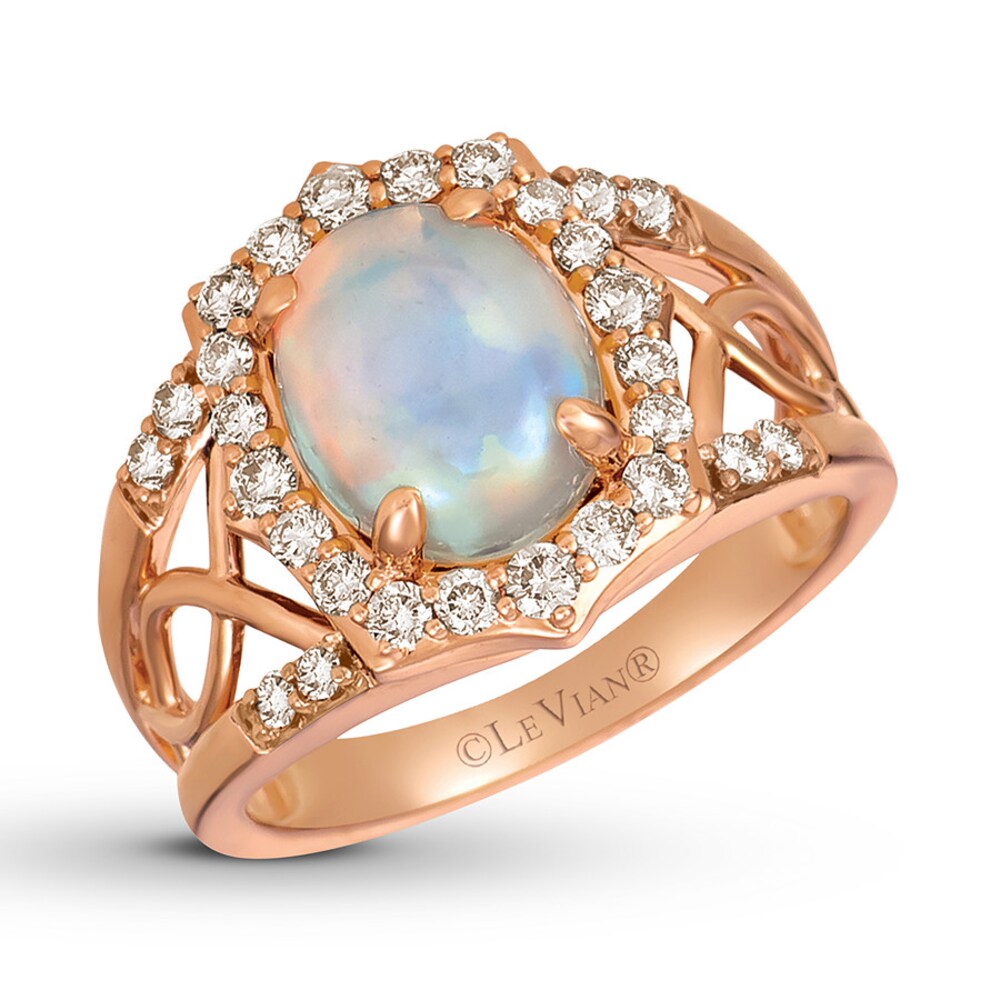 Le Vian Opal Ring 1/2 ct tw Diamonds 14K Strawberry Gold r05EEDjE