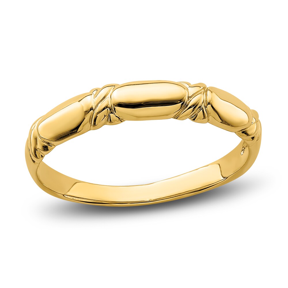 High-Polish Twist Ring 14K Yellow Gold rSBVZ6rD