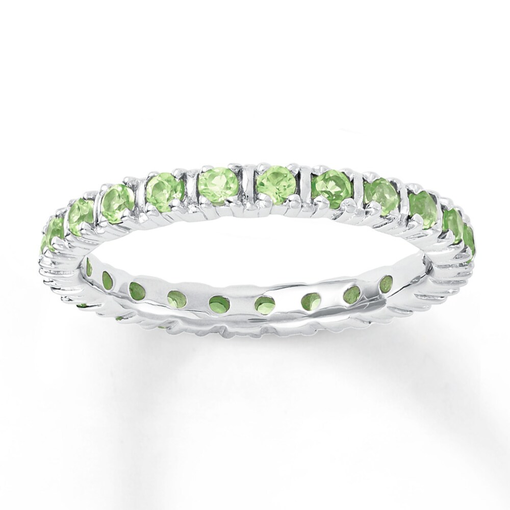Stackable Ring Peridot Sterling Silver rr2bFXU2