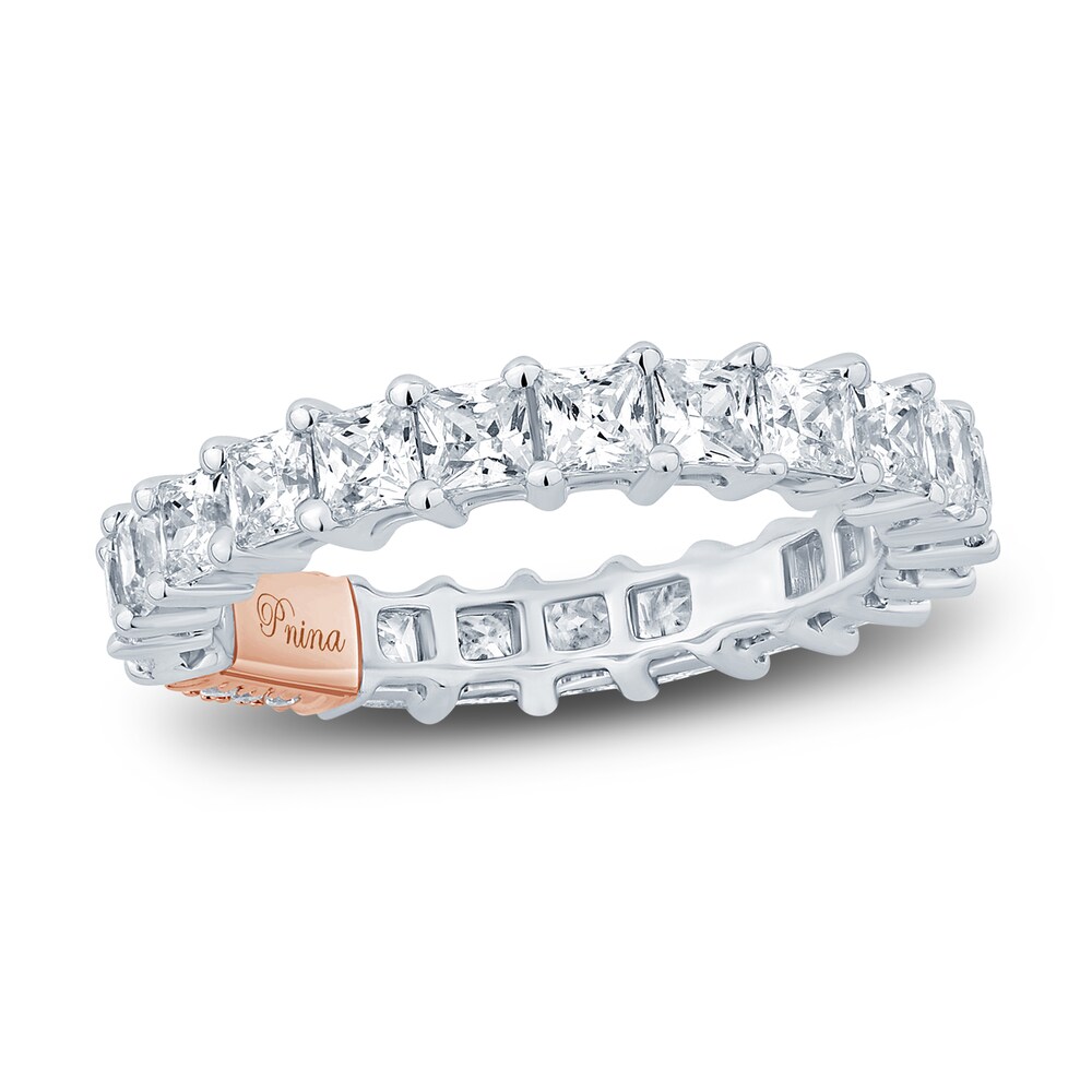 Pnina Tornai Diamond Eternity Ring 2-3/4 ct tw Princess/Round 14K White Gold sAJG4sCI